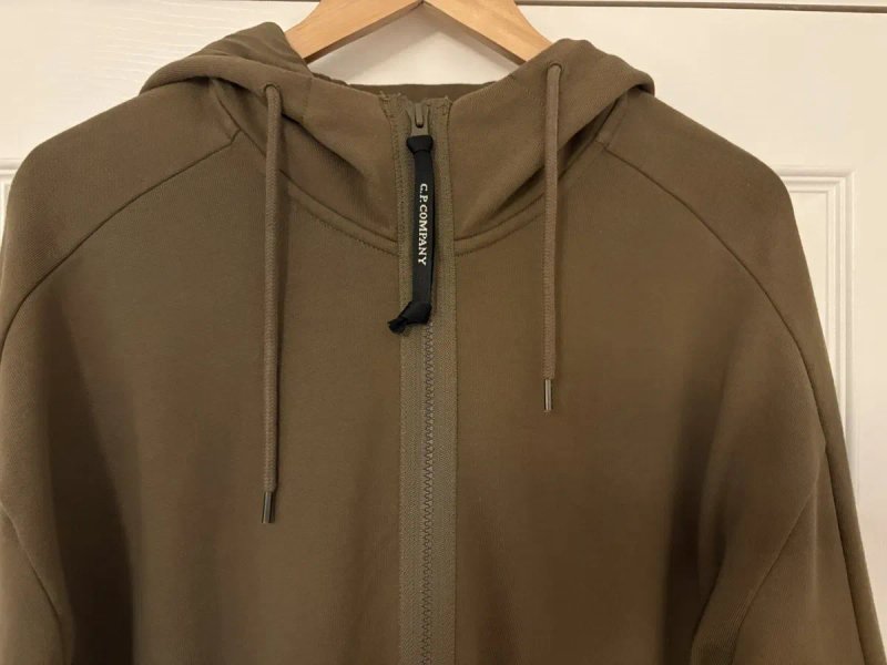 Оригінальне зіп худі C.p company khaki, худи оригинал C.p Company хаки, зип худи, зипка Cp company оригинал ная — фото 2