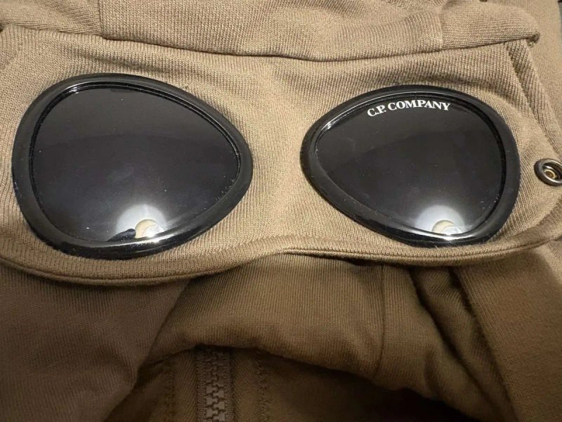 Оригінальне зіп худі C.p company khaki, худи оригинал C.p Company хаки, зип худи, зипка Cp company оригинал ная — фото 7