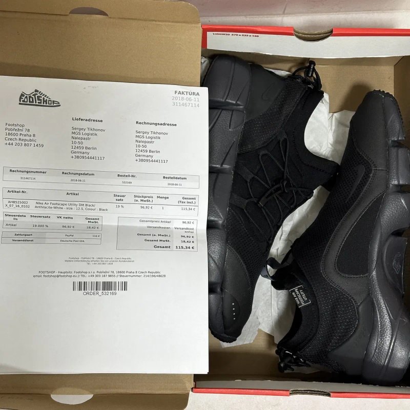 Оригінальні чоловічі кросівки Nike Air Footscape Utility розмір 12,5us — фото 8