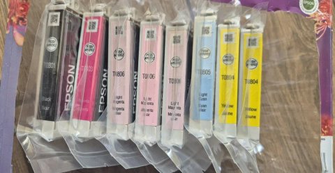 Оригінальні картриджі Epson T0807 Multipack (T0801 - T0806) Claria, нові