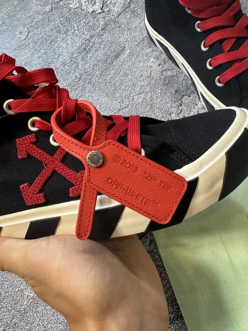 Оригінальні кеди Off White / оригинал кроссовки офф вайт vulcanized high / 39 розмір / чоловічі діночі офф вайт — фото 2