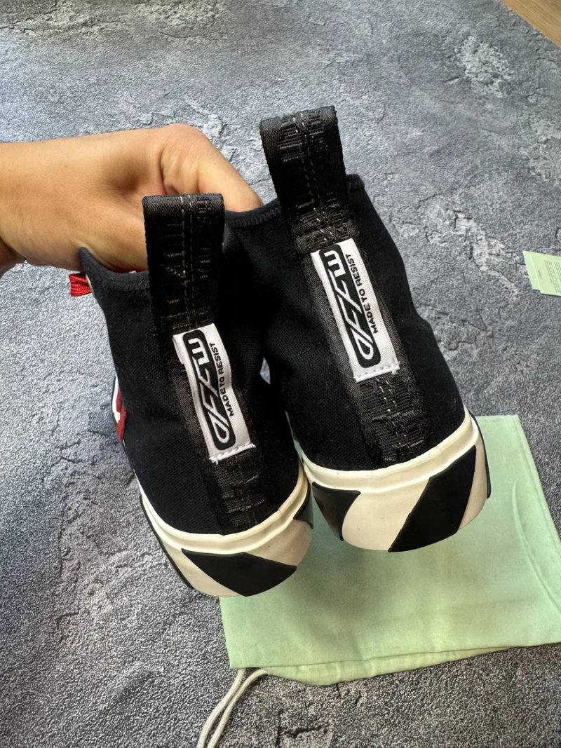 Оригінальні кеди Off White / оригинал кроссовки офф вайт vulcanized high / 39 розмір / чоловічі діночі офф вайт — фото 4