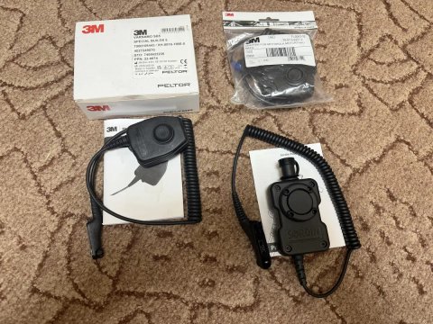Оригінальні кнопки (адаптери) PTT 3m Peltor, Sordin для рацій Motorola, кріплення на шолом 3m Peltor та Unity Tactical Mark 2.0