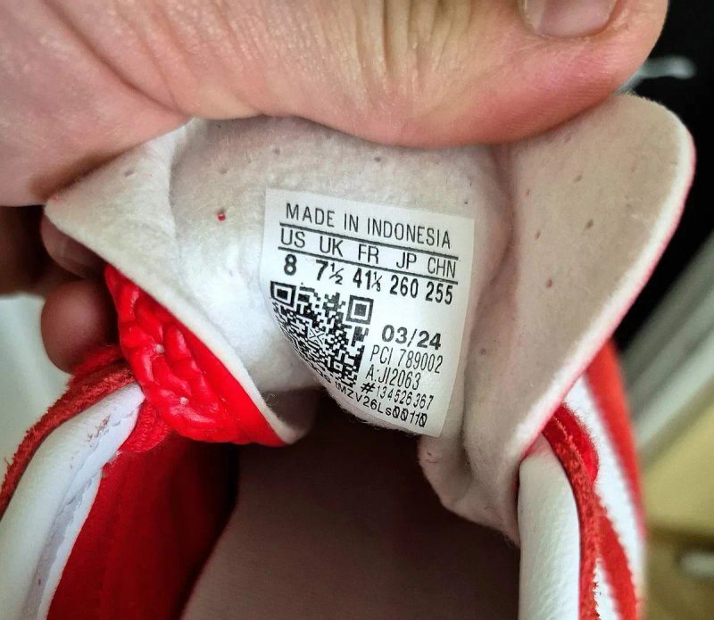 Оригінальні кроссівки Adidas Gazelle Indoor Better Scarlet(Унісекс 41⅓-26см) — фото 7