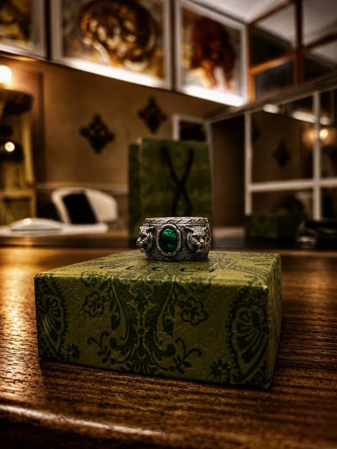Оригинальное кольцо Gucci Anger Forest Ring — Tiger