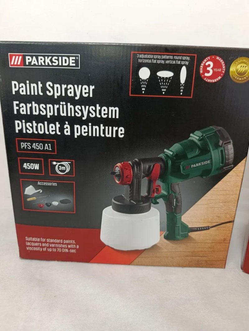 Оригинальный Электрический кракопульт Parkside PFS 450 А1, фарбопульт мережевий парксайд, — фото 2