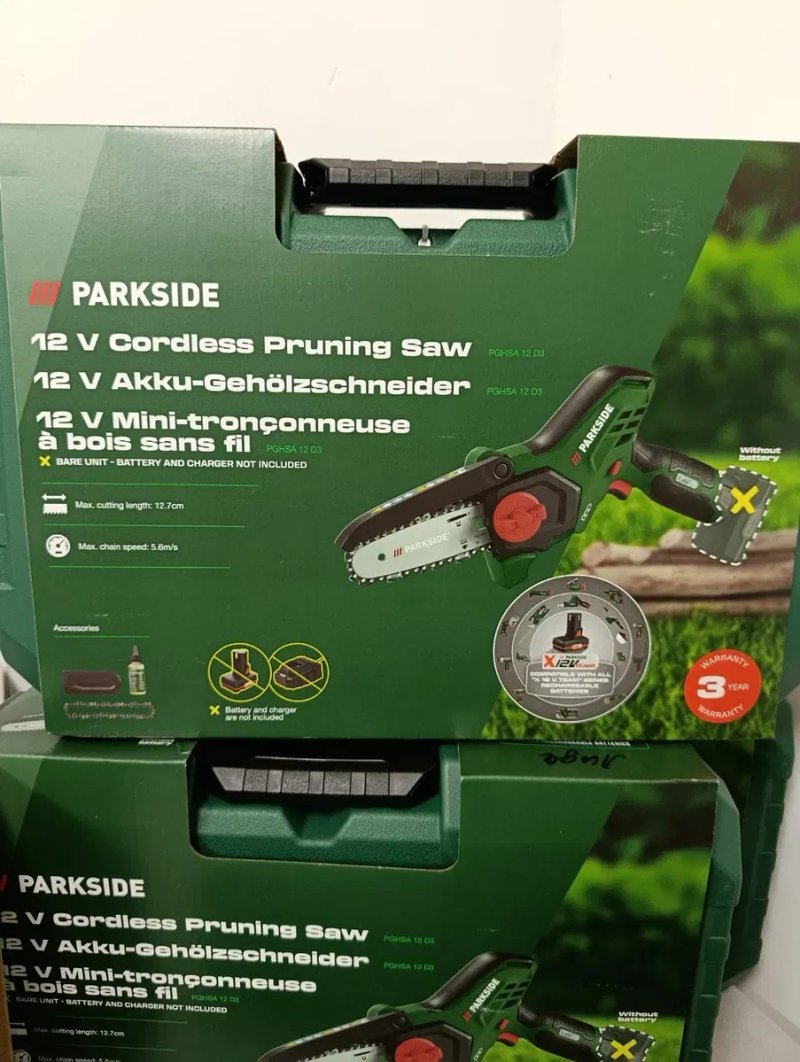 Оригн акумуляторна пилка  PARKSIDE PGHSA 12 D3, пилка парксайд, садова міні пилка парксайд, пила акб parkside — фото 2