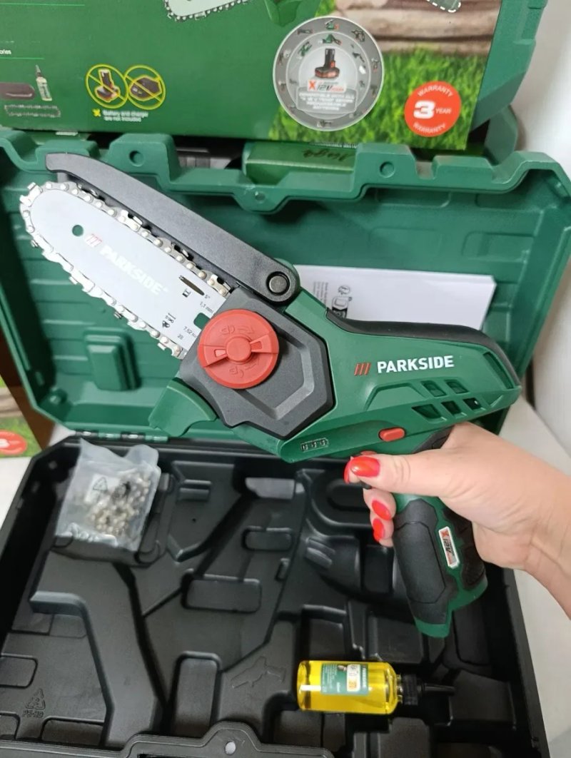 Оригн акумуляторна пилка  PARKSIDE PGHSA 12 D3, пилка парксайд, садова міні пилка парксайд, пила акб parkside — фото 6