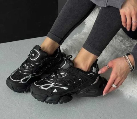 ‼️Останні Розміри‼️Кроссовки Adidas Vento XLG Runner Deluxe Black/Кросівки Жіночі Адідас Венто