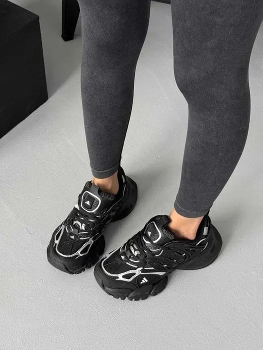 ‼️Останні Розміри‼️Кроссовки Adidas Vento XLG Runner Deluxe Black/Кросівки Жіночі Адідас Венто — фото 2