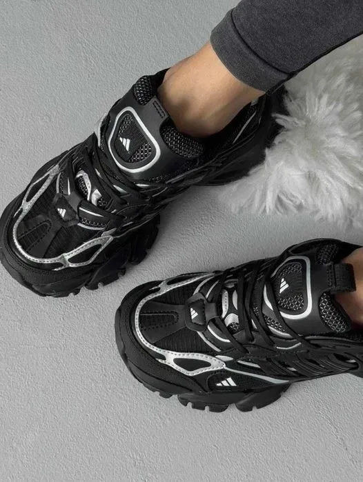 ‼️Останні Розміри‼️Кроссовки Adidas Vento XLG Runner Deluxe Black/Кросівки Жіночі Адідас Венто — фото 3