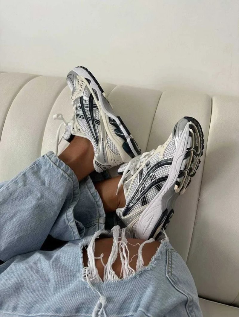 ‼️Останні Розміри‼️Кроссовки  Asics Gel-Kayano14 White Midnight / Жіночі Кросівки Асікс — фото 3