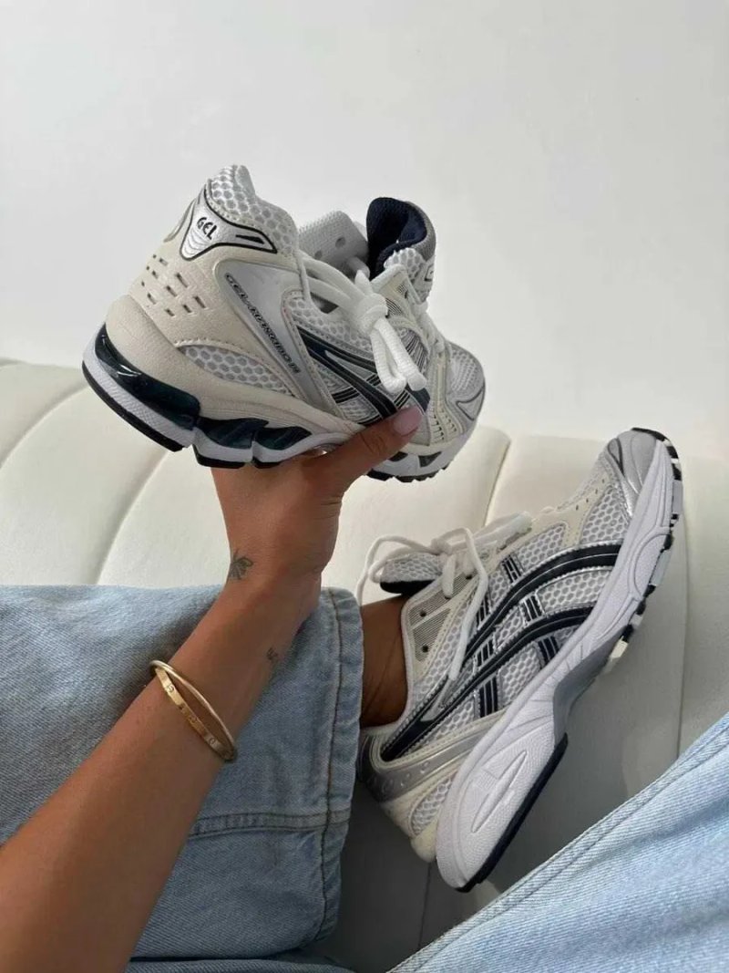 ‼️Останні Розміри‼️Кроссовки  Asics Gel-Kayano14 White Midnight / Жіночі Кросівки Асікс — фото 5