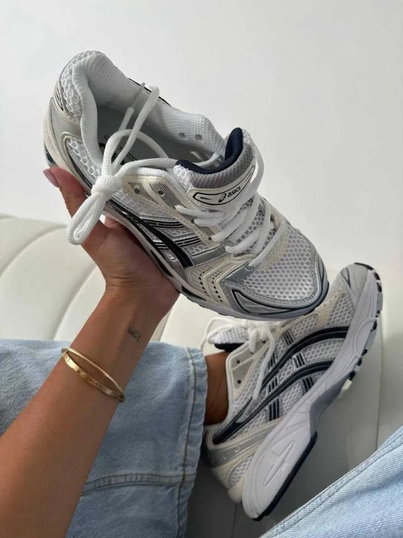 ‼️Останні Розміри‼️Кроссовки  Asics Gel-Kayano14 White Midnight / Жіночі Кросівки Асікс — фото 6