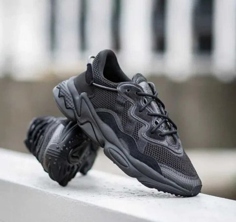 ‼️Останній 41/43/44 Розмір‼️Кроссовки Мужские Adidas Ozweego Triple Black/Чоловічі Кросівки Адідас Озвіго/Кроссовки адидас Озвиго