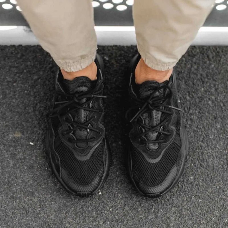 ‼️Останній 41/43/44 Розмір‼️Кроссовки Мужские Adidas Ozweego Triple Black/Чоловічі Кросівки Адідас Озвіго/Кроссовки адидас Озвиго — фото 2