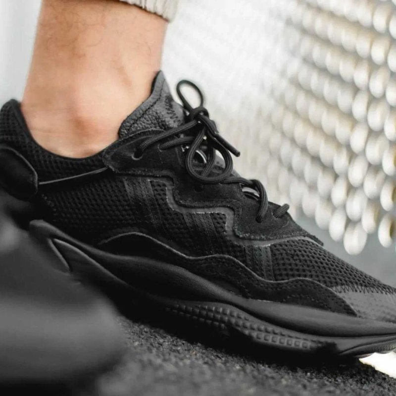 ‼️Останній 41/43/44 Розмір‼️Кроссовки Мужские Adidas Ozweego Triple Black/Чоловічі Кросівки Адідас Озвіго/Кроссовки адидас Озвиго — фото 3