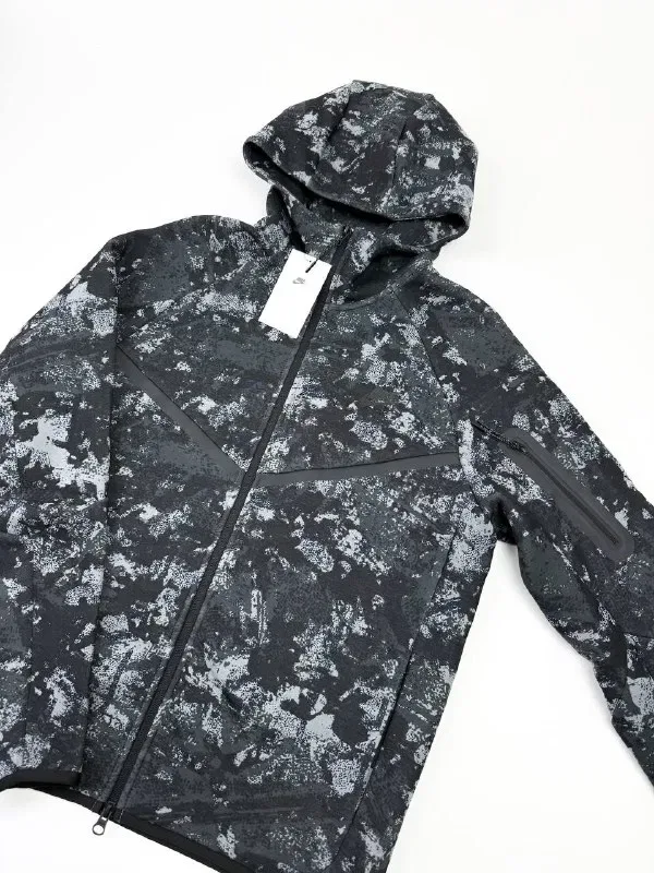 Остання! Розмір M - Зіп Худі Nike Tech Fleece (чорне) — фото 2
