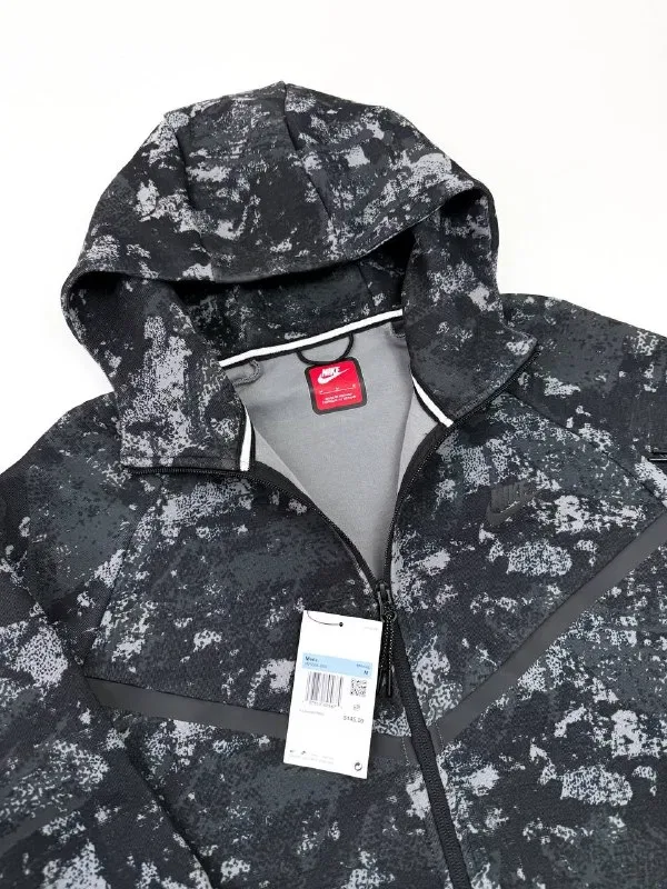 Остання! Розмір M - Зіп Худі Nike Tech Fleece (чорне) — фото 3