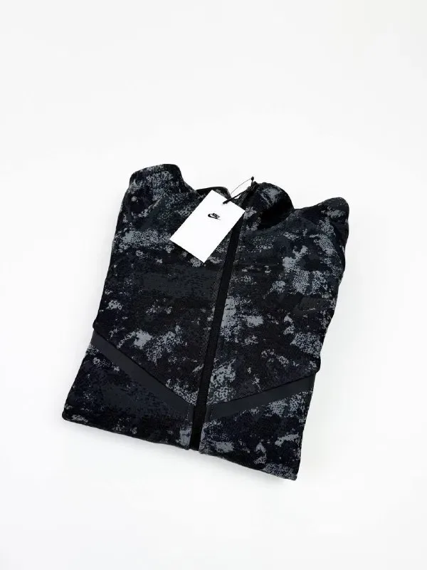 Остання! Розмір M - Зіп Худі Nike Tech Fleece (чорне) — фото 4