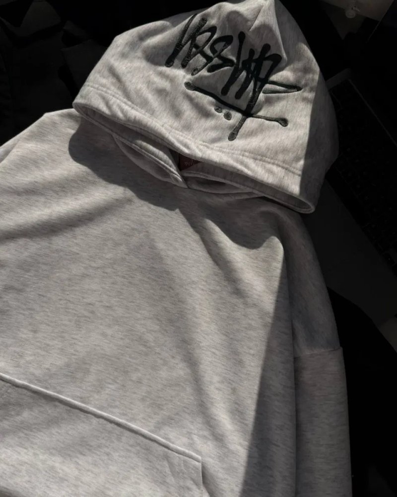 Оверсайз худі з вишивкою/худі Стусі/кофта Стаси, Stussy/ ТОП якість — фото 4