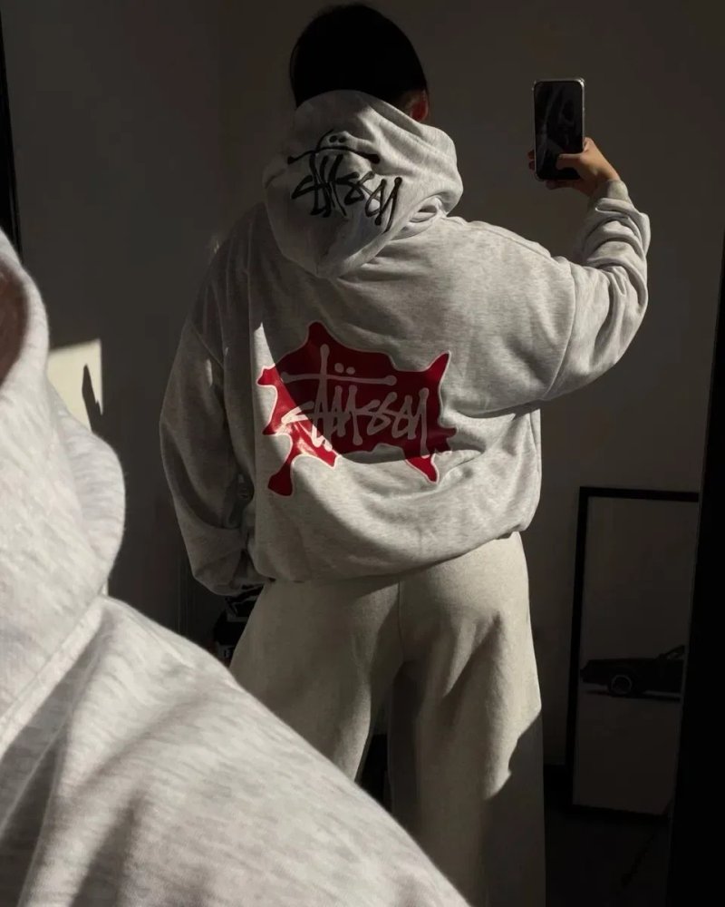 Оверсайз худі з вишивкою/худі Стусі/кофта Стаси, Stussy/ ТОП якість — фото 6