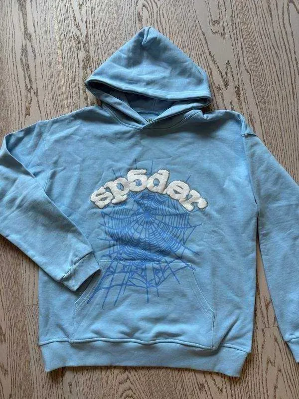 p5der & Young Thug Blue Hoodie | Худі Спайдер & Янг Таг Кофта балахон Панк Пінк Худак бомбер — фото 2