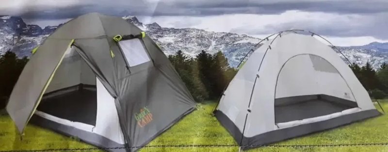 Палатка 2-х двухместная Green Camp двухслойная водоотталкивающая ткань качественная — фото 6