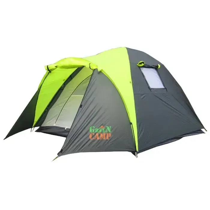 Палатка 3-х местная Green Camp 1011 двухместная водонепроницаемая каче — фото 7