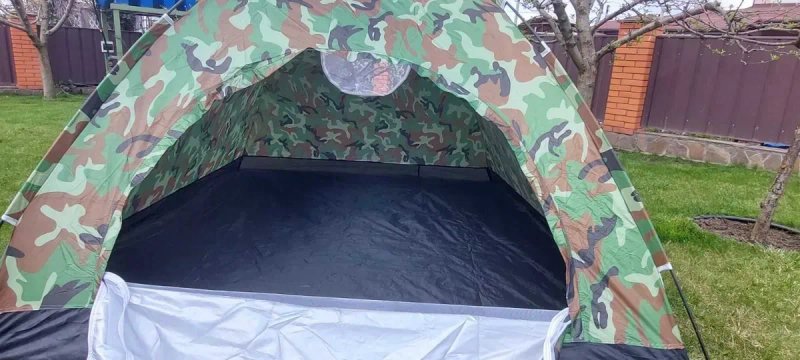 Палатка 3 местная 4 месная для рыбалки кемпинга.‼️ Палатка туристическая 3 х месная 4 х местная. Війсковий намет 3 х місний 4 х місний. Хакі Камуфляж — фото 5