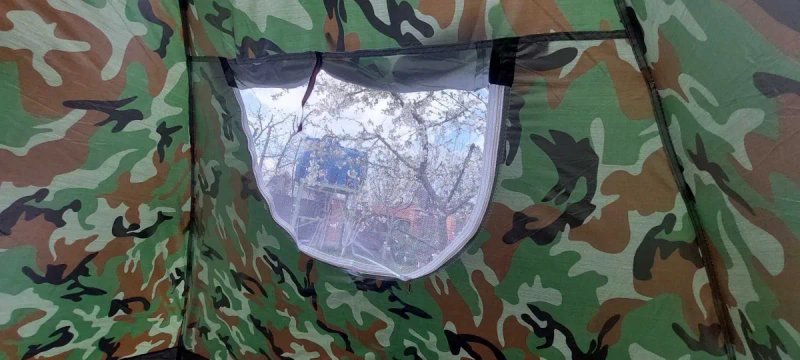 Палатка 3 местная 4 месная для рыбалки кемпинга.‼️ Палатка туристическая 3 х месная 4 х местная. Війсковий намет 3 х місний 4 х місний. Хакі Камуфляж — фото 6