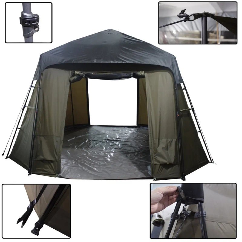 Палатка карповая автомат шатер высокая Ranger Gazebo Lux 3 Mann — фото 4