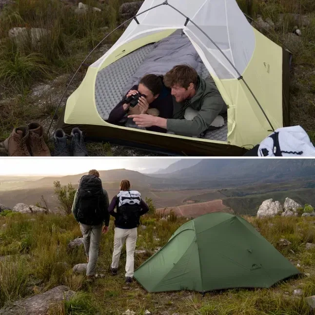 Палатка,намет надлегкий тримісний Naturehike Cloud Up Pro.20D Темно-зелений.Оригінал — фото 4