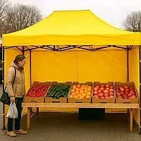 Палатка розсувний намет-гармошка для відпочинку дома та вуличної торгівлі з бічними стінками на 1-2-3-4 сторони,різні кольори та розмір,шатер,альтанка — фото 5