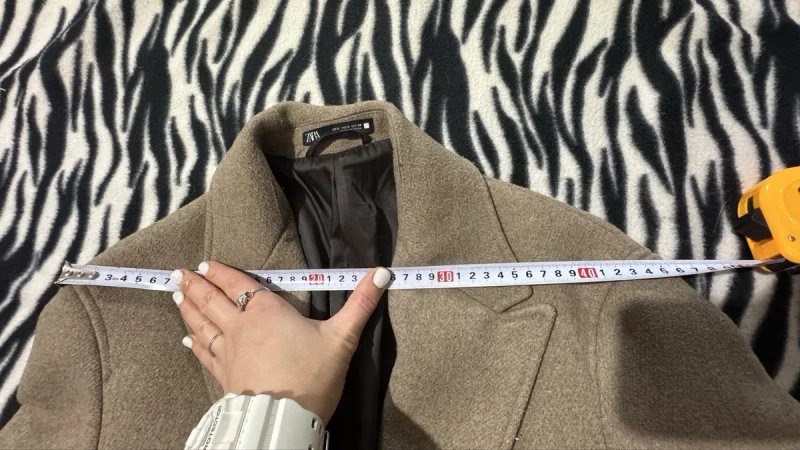 Пальто зара zara шерсть — фото 3