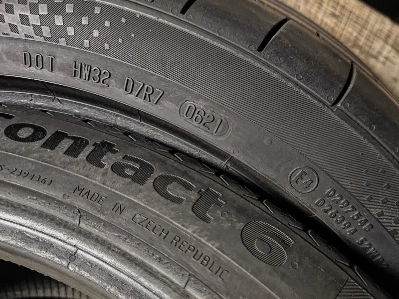 Пара 255/35r19 Continental | 7mm | 2021 | Made in Czech Republic | 2шт | Преміум шини | Ідеальний технічний стан, без пошкоджень, без дефектів — фото 6