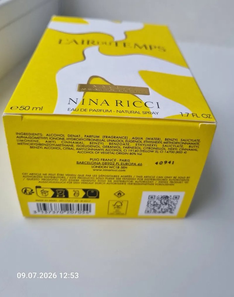 Парфумована вода Nina Ricci, L 'Air du Temps, Франція — фото 5