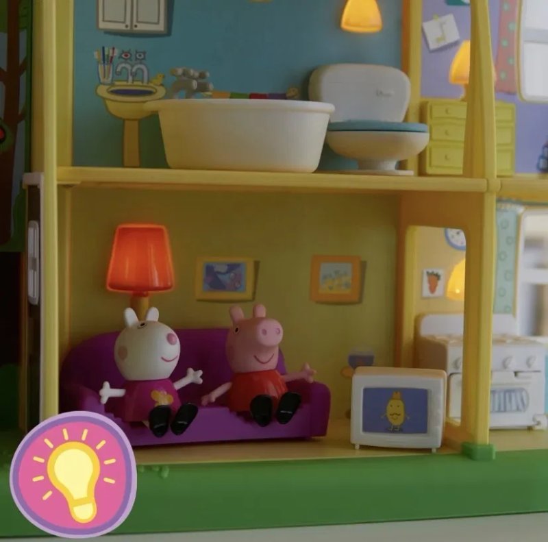 Peppa Pig будиночок будинок  «Готуємось до сну» Пеппа звук світло bedtime — фото 7