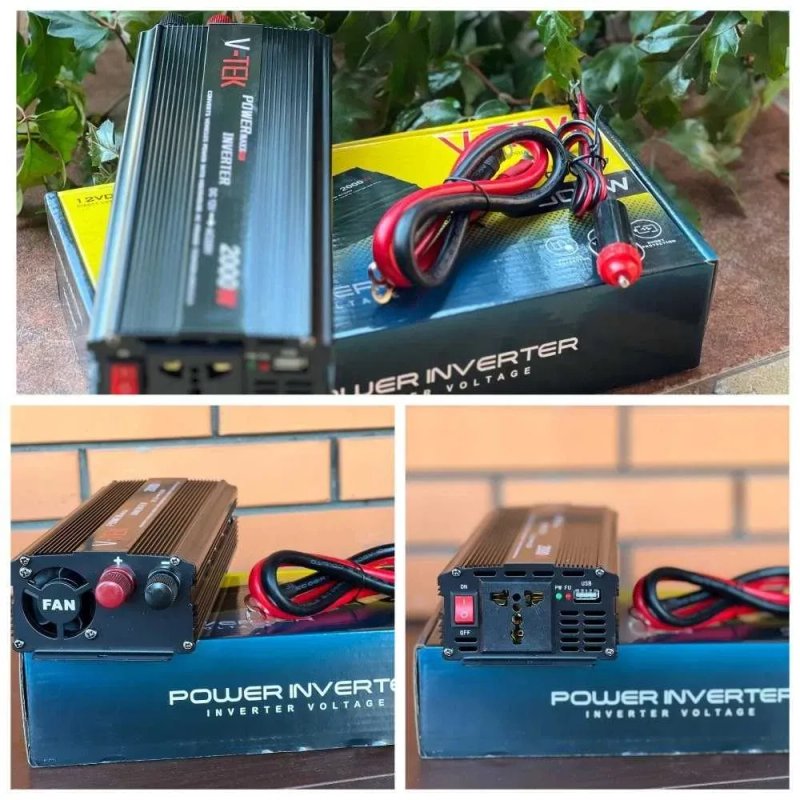 Перетворювач напруги. Перетворювач 12 220 чиста синусоїда 200w - 9000w.‼️ Перетворювач струму. Інвертор Генератор. Безперебійник. Інвертор гібридний — фото 3