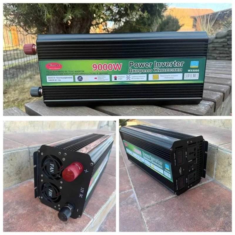 Перетворювач напруги. Перетворювач 12 220 чиста синусоїда 200w - 9000w.‼️ Перетворювач струму. Інвертор Генератор. Безперебійник. Інвертор гібридний — фото 7