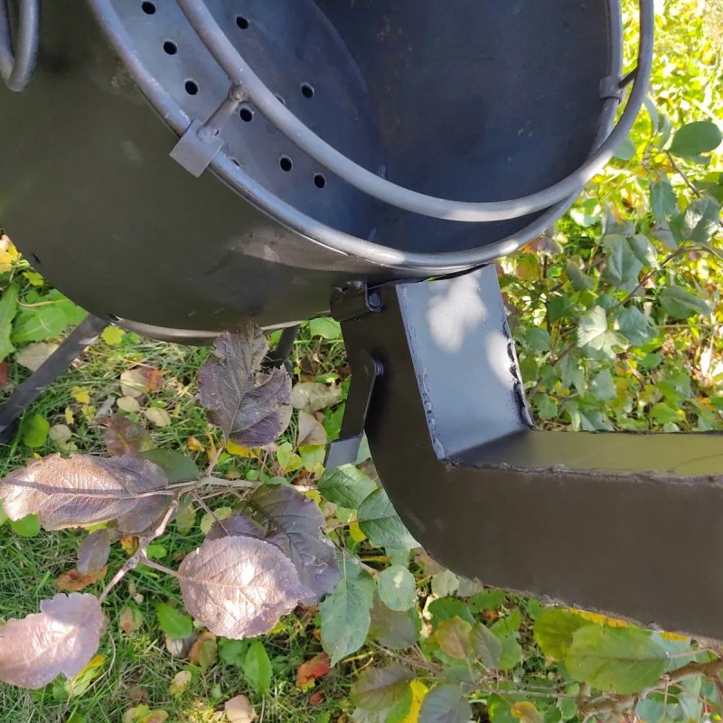 Пічка під казан татарський 10-17л,40см. Польова кухня. Садова піч. Буржуйка.топка.печка для казана.печь под казан азиатский.камін.кухня польова.мангал — фото 7