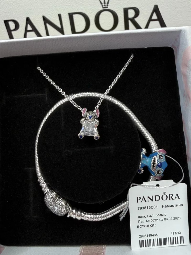 Підвіска Pandora Стіч Намисто Колье Пандора, Бірка Гарантія 30 днів S925 ALE — фото 6