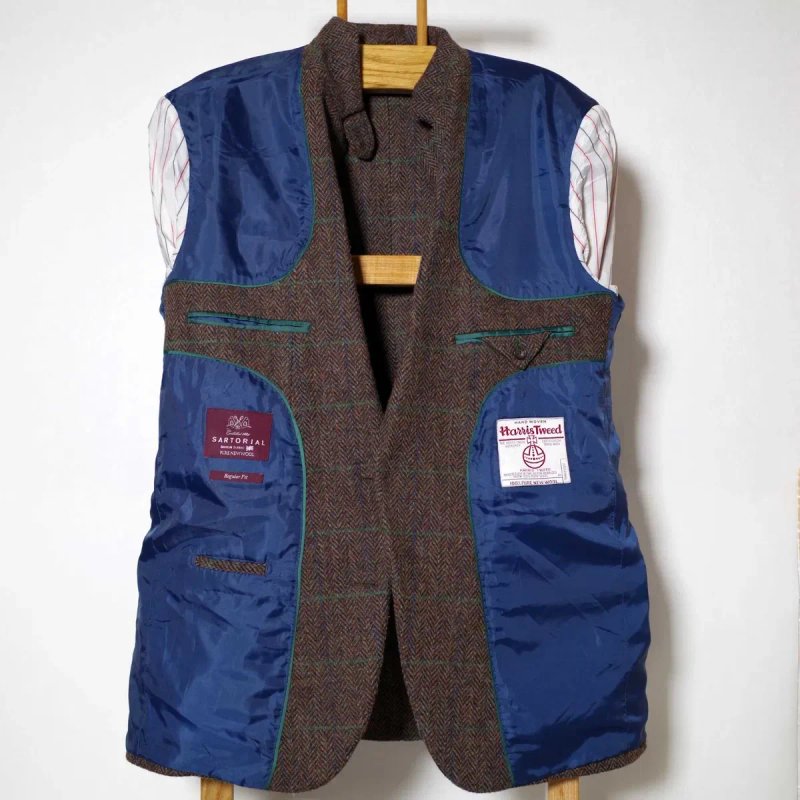 Піджак Harris Tweed Sartorial Wool Blazer М розмір оригінал ідеальний — фото 6
