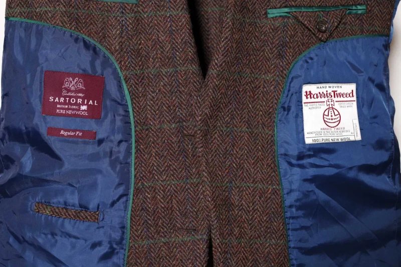 Піджак Harris Tweed Sartorial Wool Blazer М розмір оригінал ідеальний — фото 7