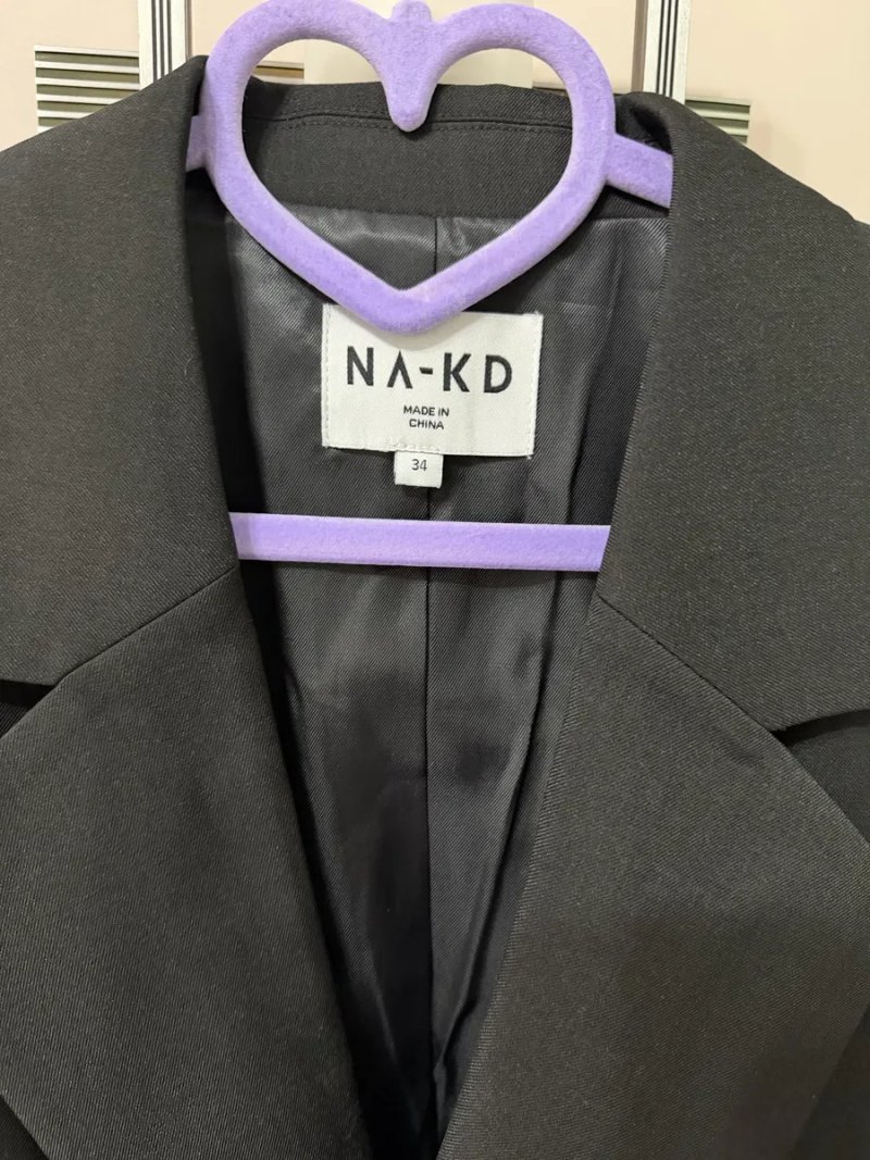 Піджак подовжений чорний NAKD — фото 3