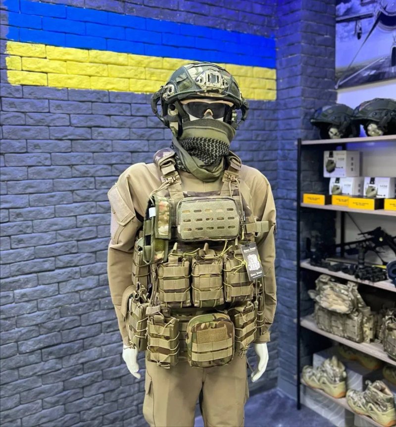 Піксель та Мультикам комплект РПС 7 підсумків + ПЛИТОНОСКА 7 підсумків готовий штурмовий тактичний комплект для військових / рпс / плитоноска — фото 5