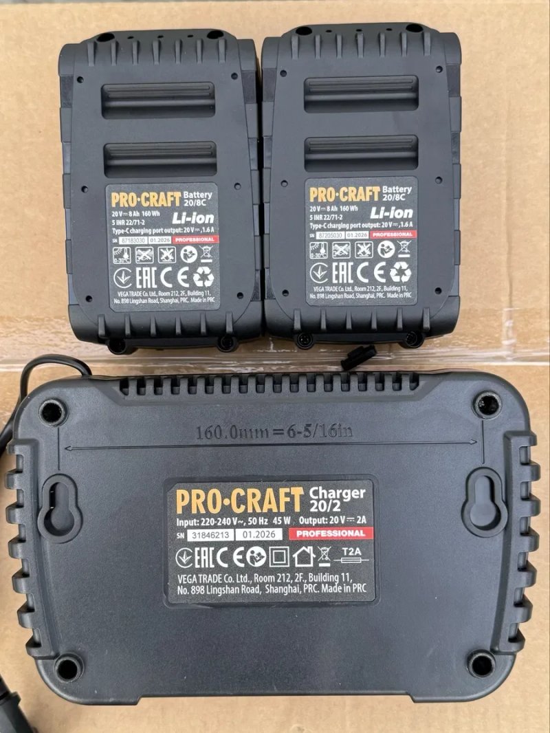 Пила акумуляторна Sturmax CCM9941CRP + два акумулятори PROCRAFT 8А/г з  type-c + зарядний 20/2 /швидкість 22 м/с /шина 40см/ Гарантія 3 роки — фото 6