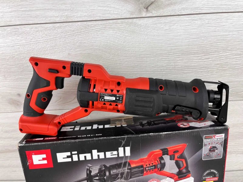 Пила шабельна акумуляторна Einhell TС-US 18 Li бу без аку і зарядки — фото 3