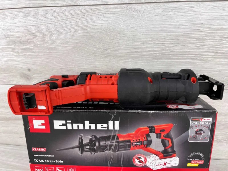 Пила шабельна акумуляторна Einhell TС-US 18 Li бу без аку і зарядки — фото 4