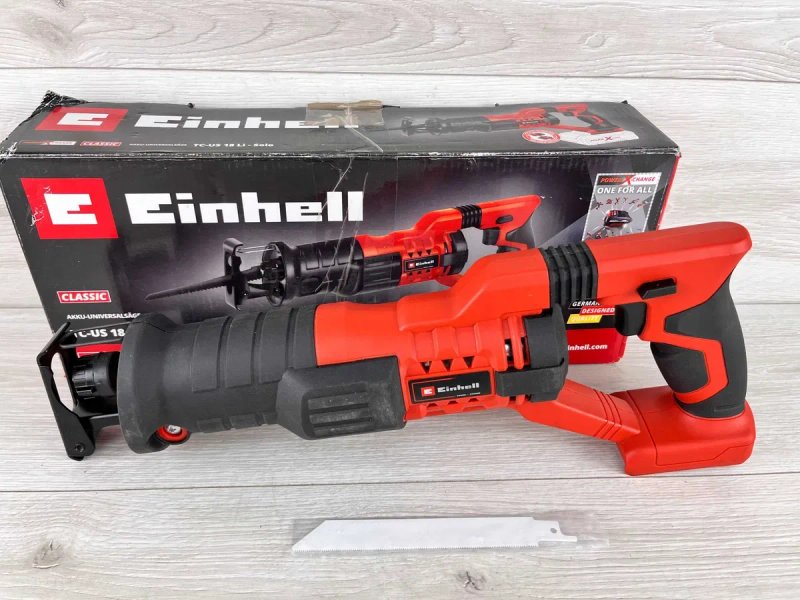 Пила шабельна акумуляторна Einhell TС-US 18 Li бу без аку і зарядки — фото 8